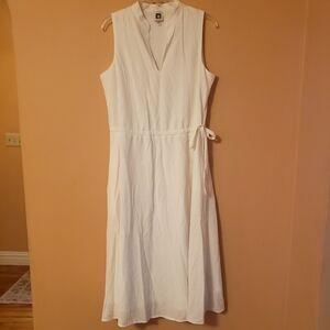 New Anne Klein White Sleeveless Dress Sz 10